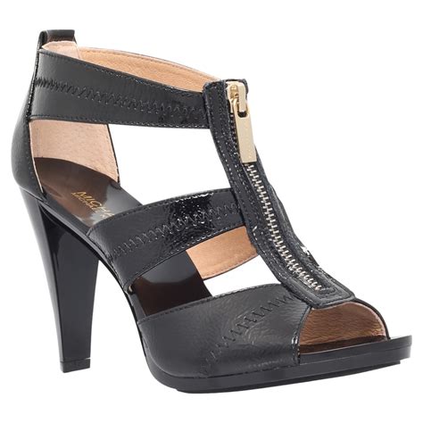 michael kors black zipper beekely|Michael Kors berkley sandals.